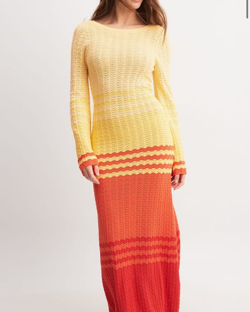 NAKD Sunset Colorblocked Knit Maxi! - Image 1