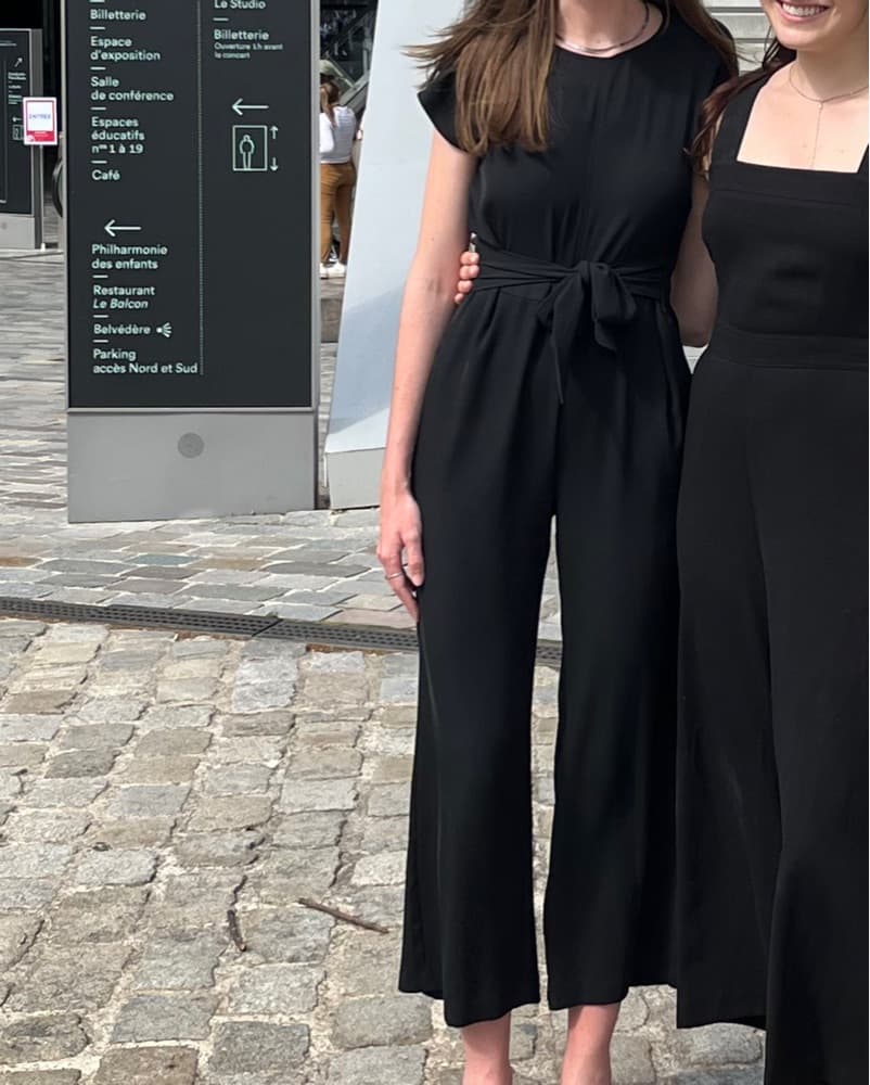 Corporate Black Tie Waist Jumpsuit  - Image 1