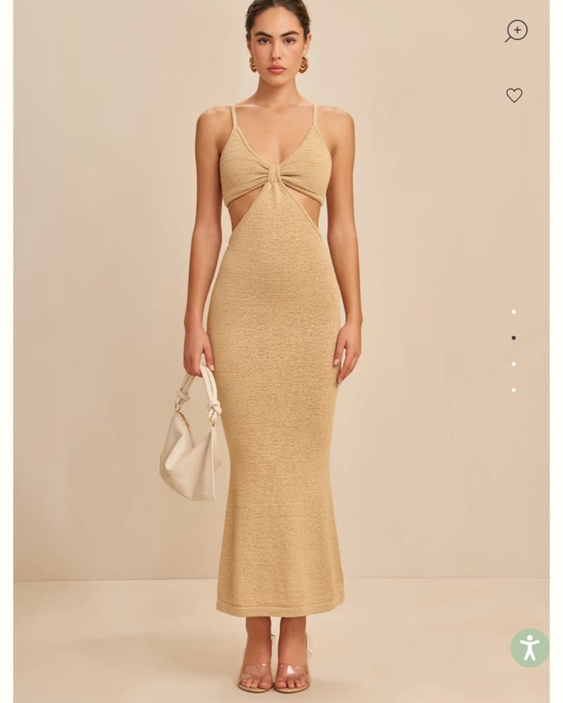 Cult Gaia Serita Knit Dress - Sand - Image 1