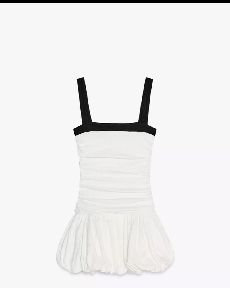 Zara Balloon Texture Dress - Image 1