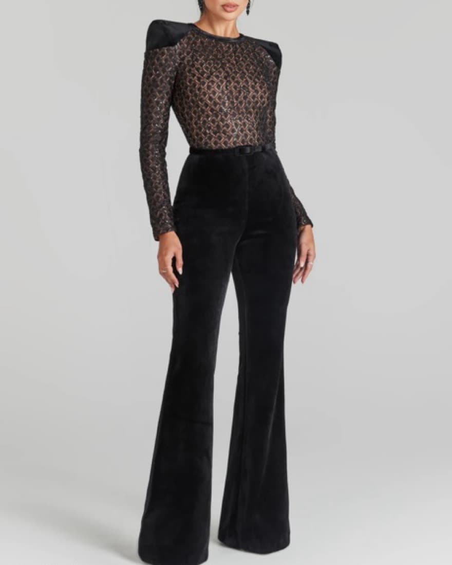 AMANDA BLACK JUMPSUIT - Image 2