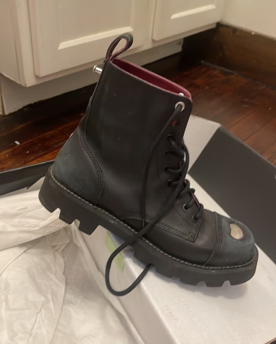 Diesel Men’s Black Combat boot  - Image 2