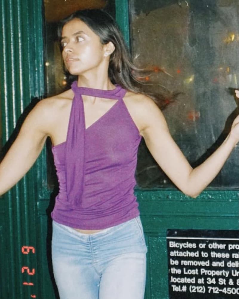 Alluring One-Shoulder Purple Top - Image 4