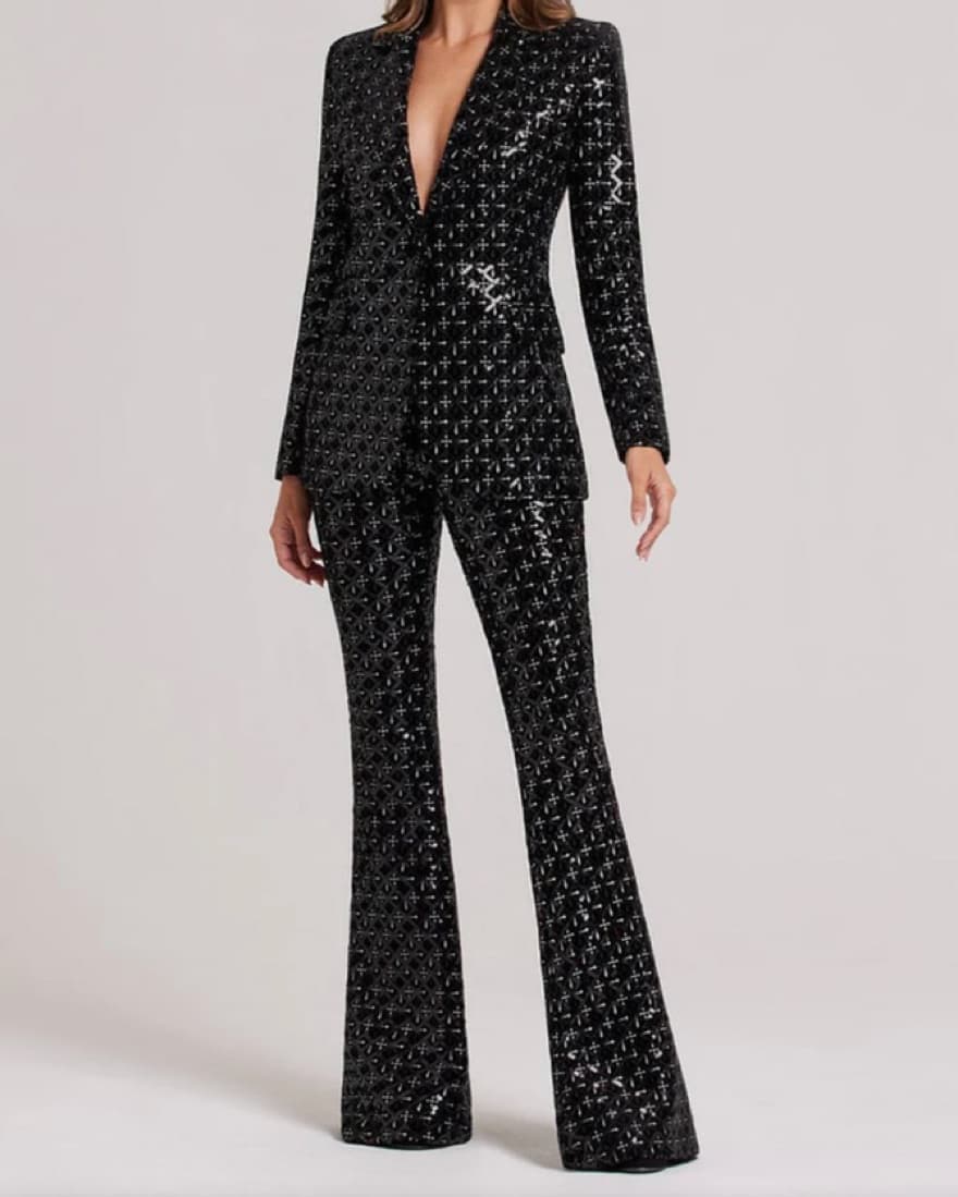 Nadine Merabi Black Suit  - Image 1