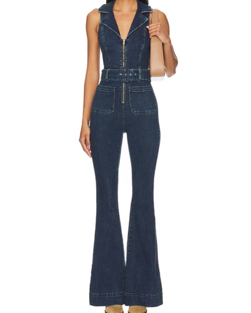 Show me Your Mumu Denim Jumpsuit - Image 1