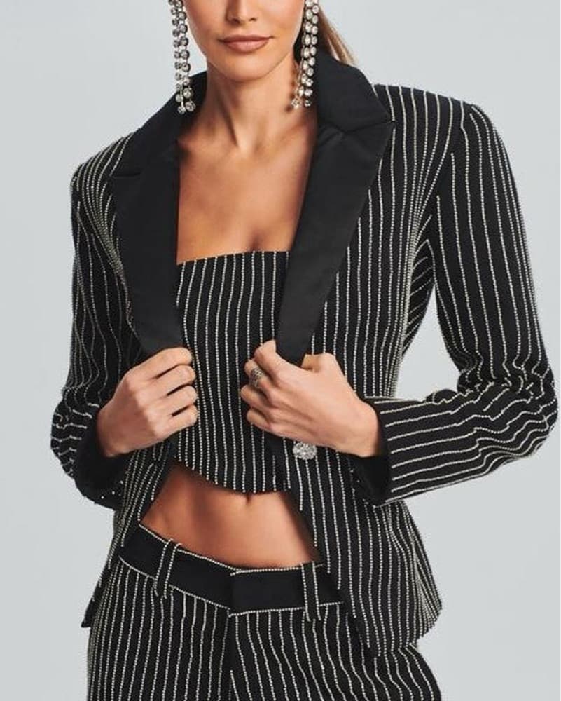 Retrofete Rhinestone Blazer - Image 1