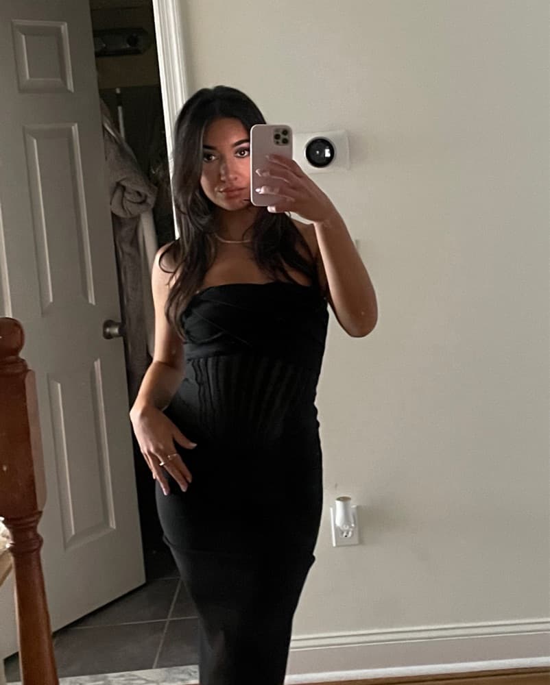 Black Formal Dress With Sheer Detail  - Image 2
