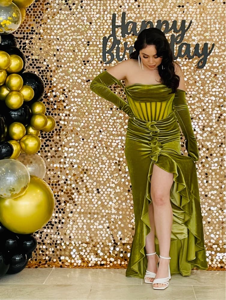 Green Miss Circle New York Dress - Image 1