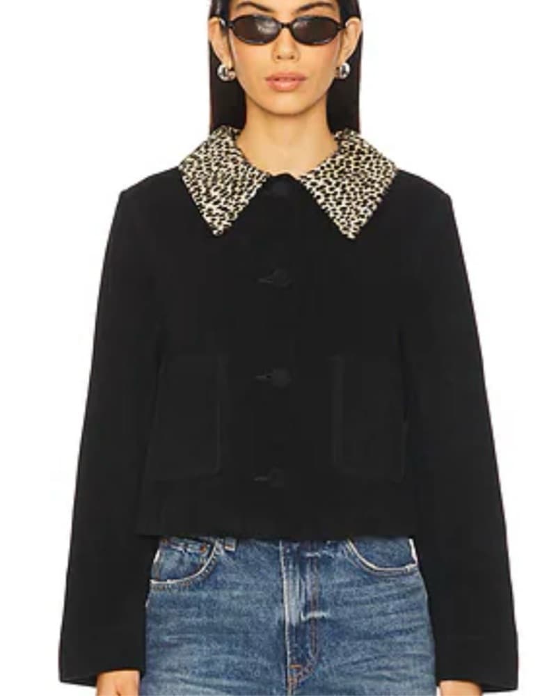 Rixo Fiora Jacket- Snow Leopard - Image 1