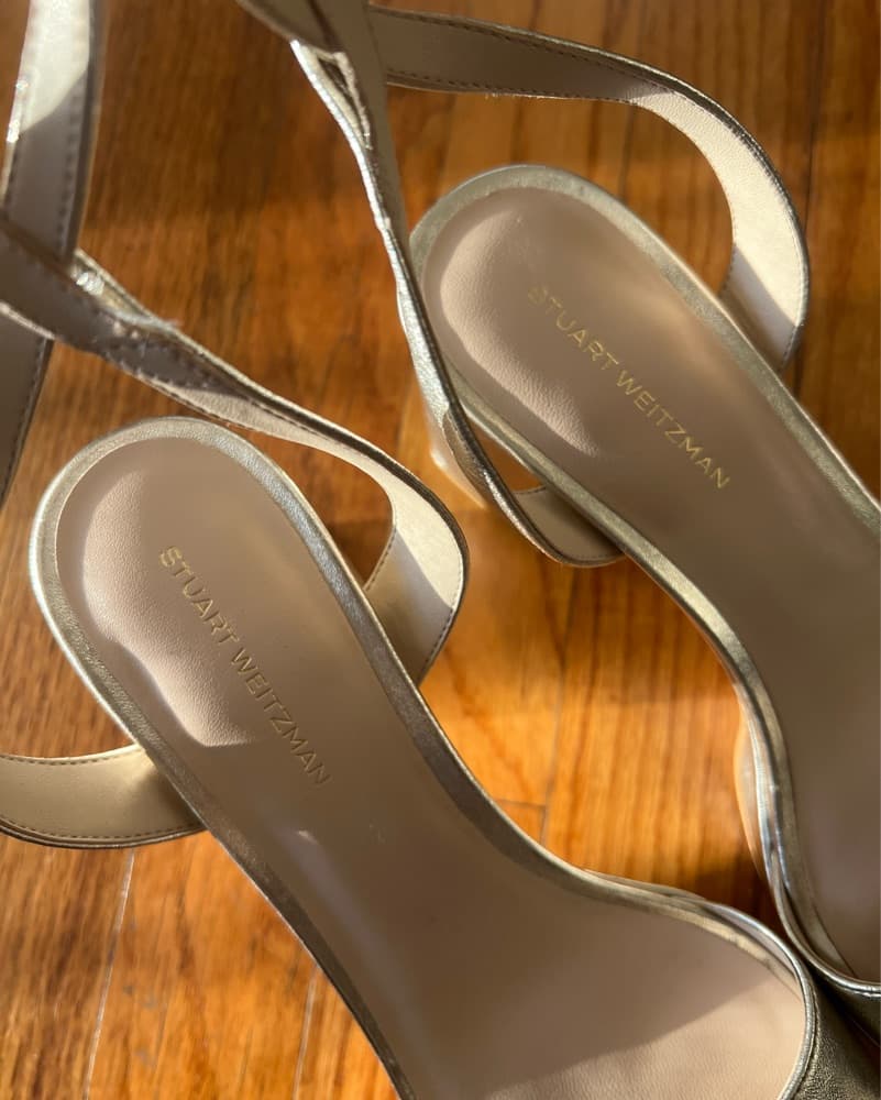 Stuart Weitzman Gold Gala Mid Platform - Image 2