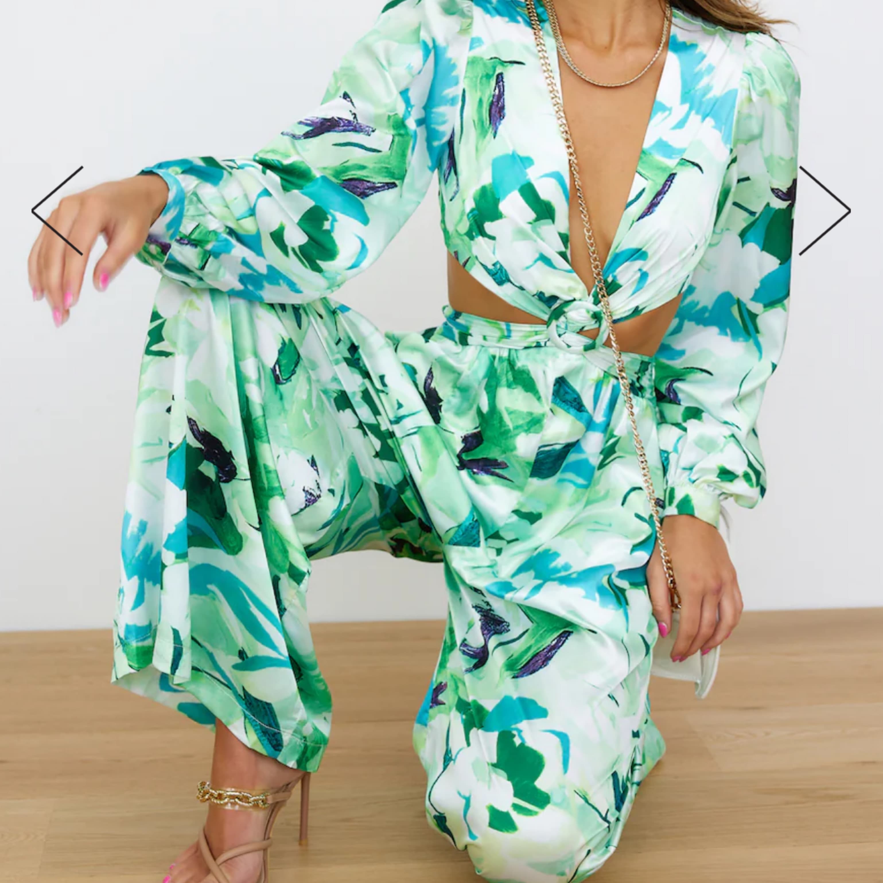 Hello Molly 70S EDGE JUMPSUIT GREEN - Image 2