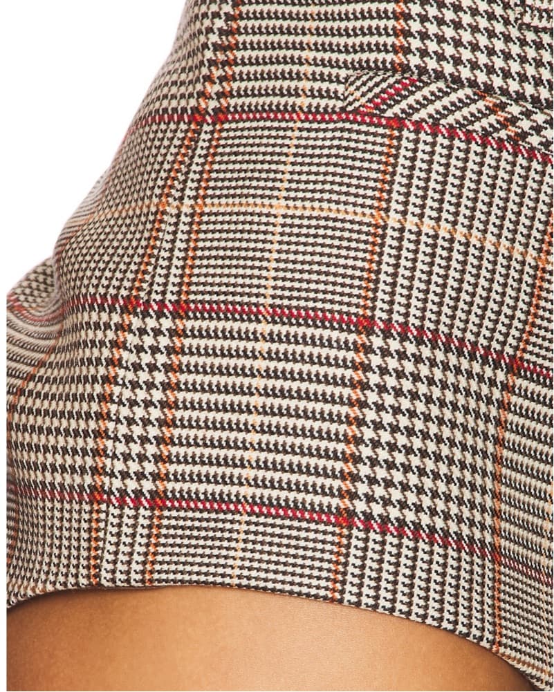 CHECK SHORT IN BROWN - Image 5