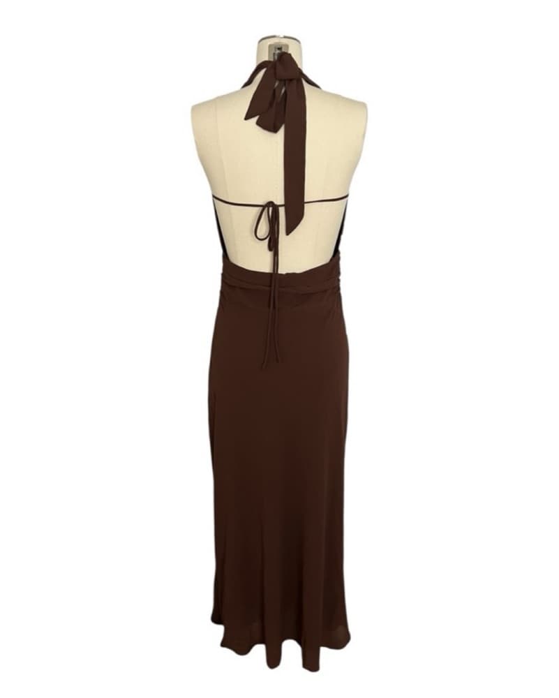 Alejandria Cowl Neck |Chocolate - Image 2