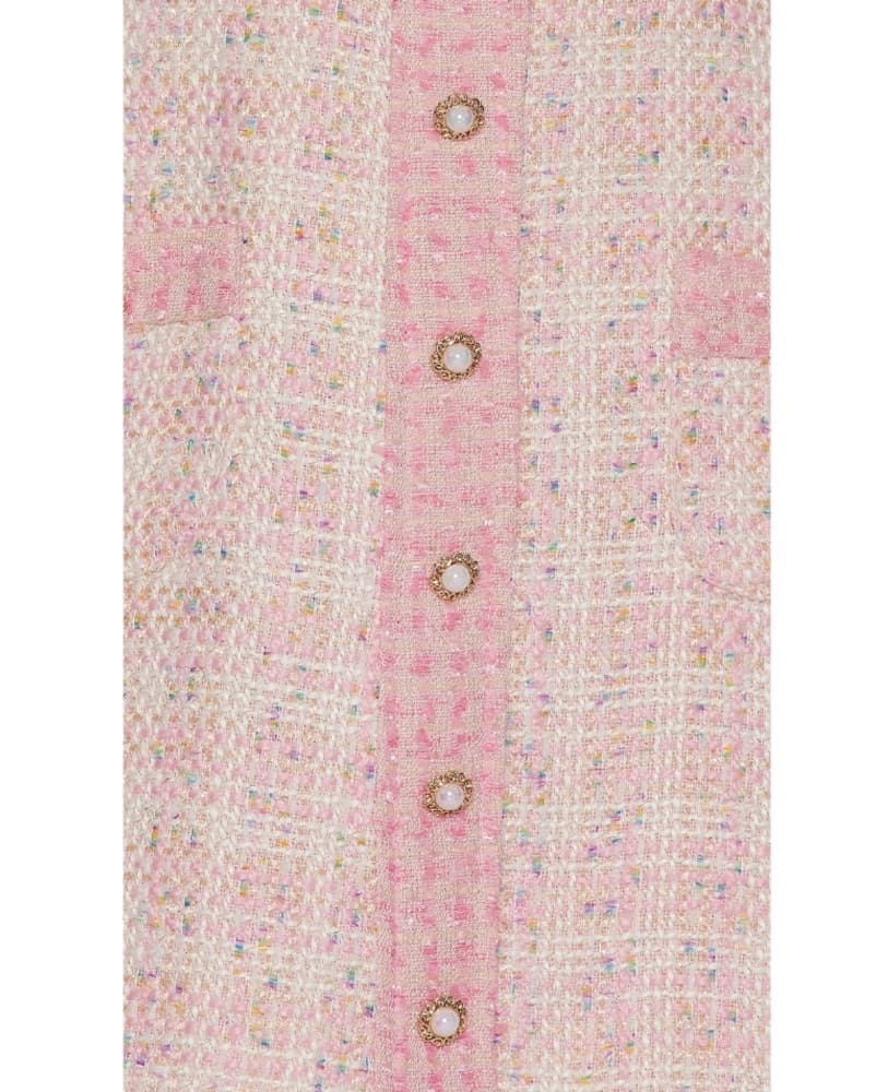 Amanda Uprichard Pink Tweed Dress - Image 6