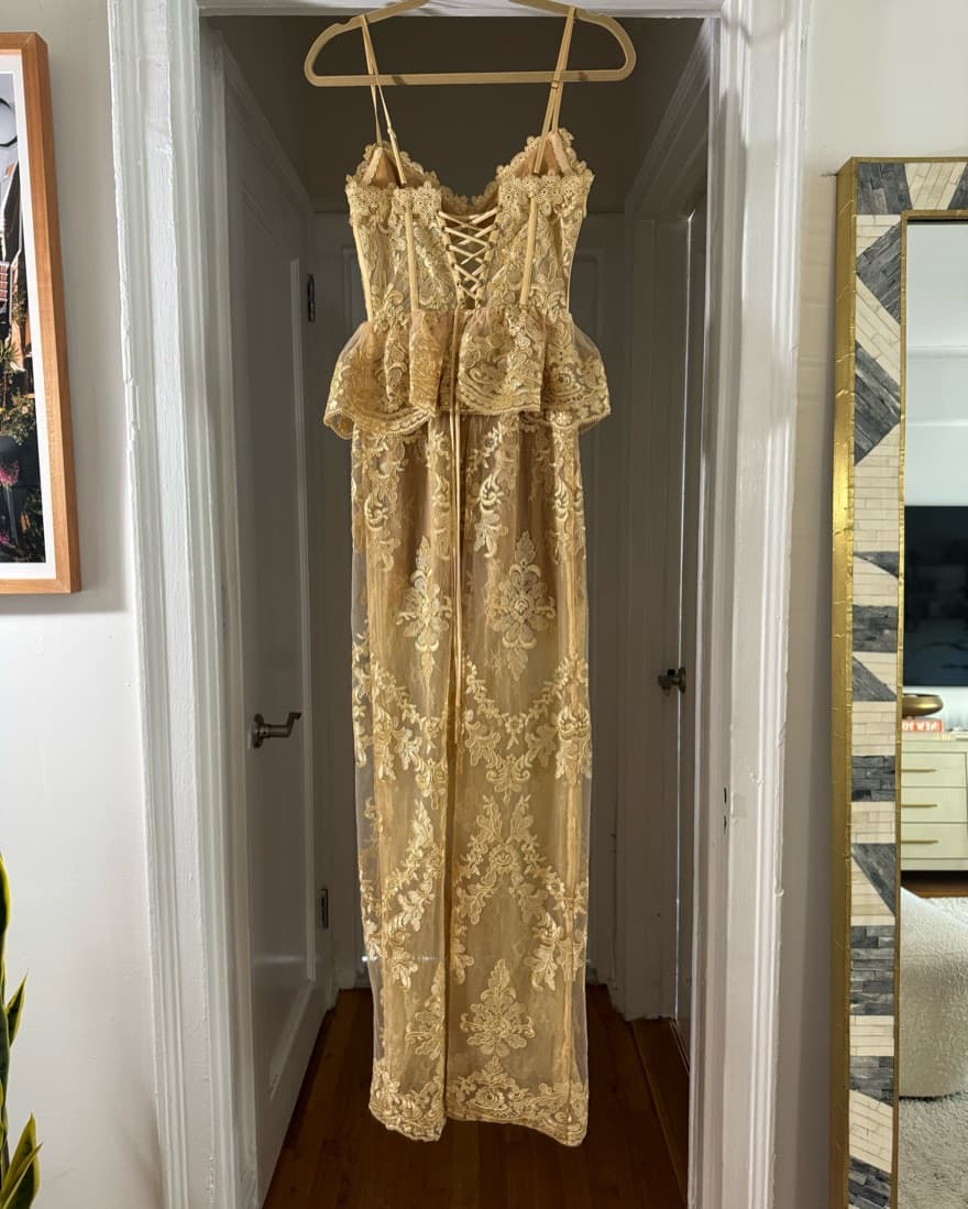 V. Chapman Ophilia Dress in Warm Sand 0 - Image 6
