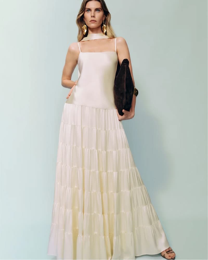 Reformation Agnes Silk Dress - Image 4