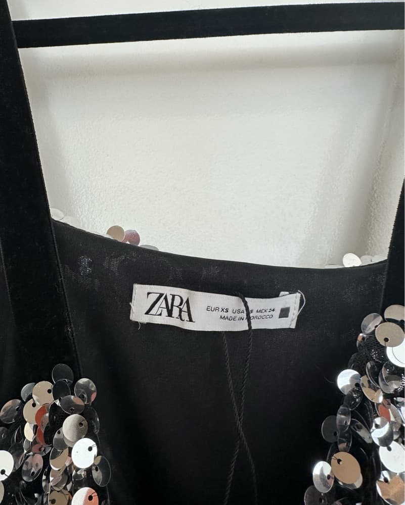 Zara Sequin Mini Dress - Image 3