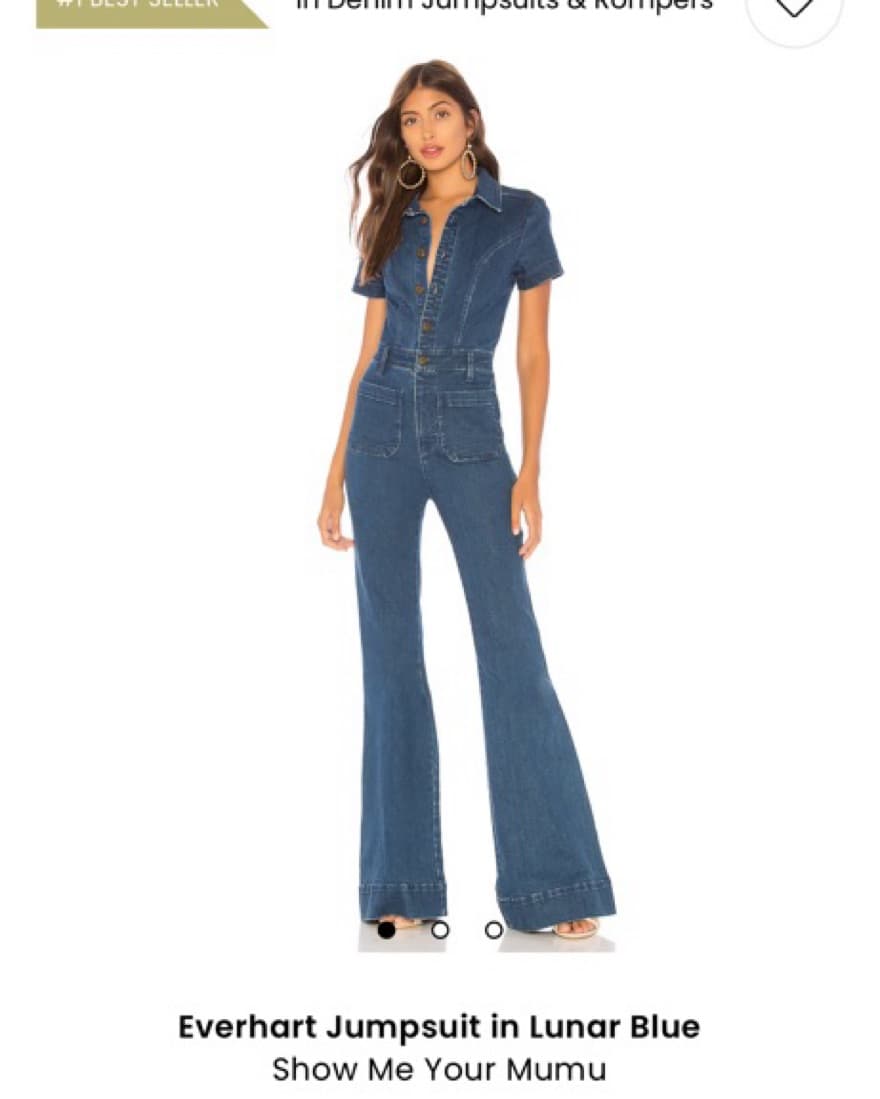 Denim Jumpsuit in Lunar Blue - Image 1