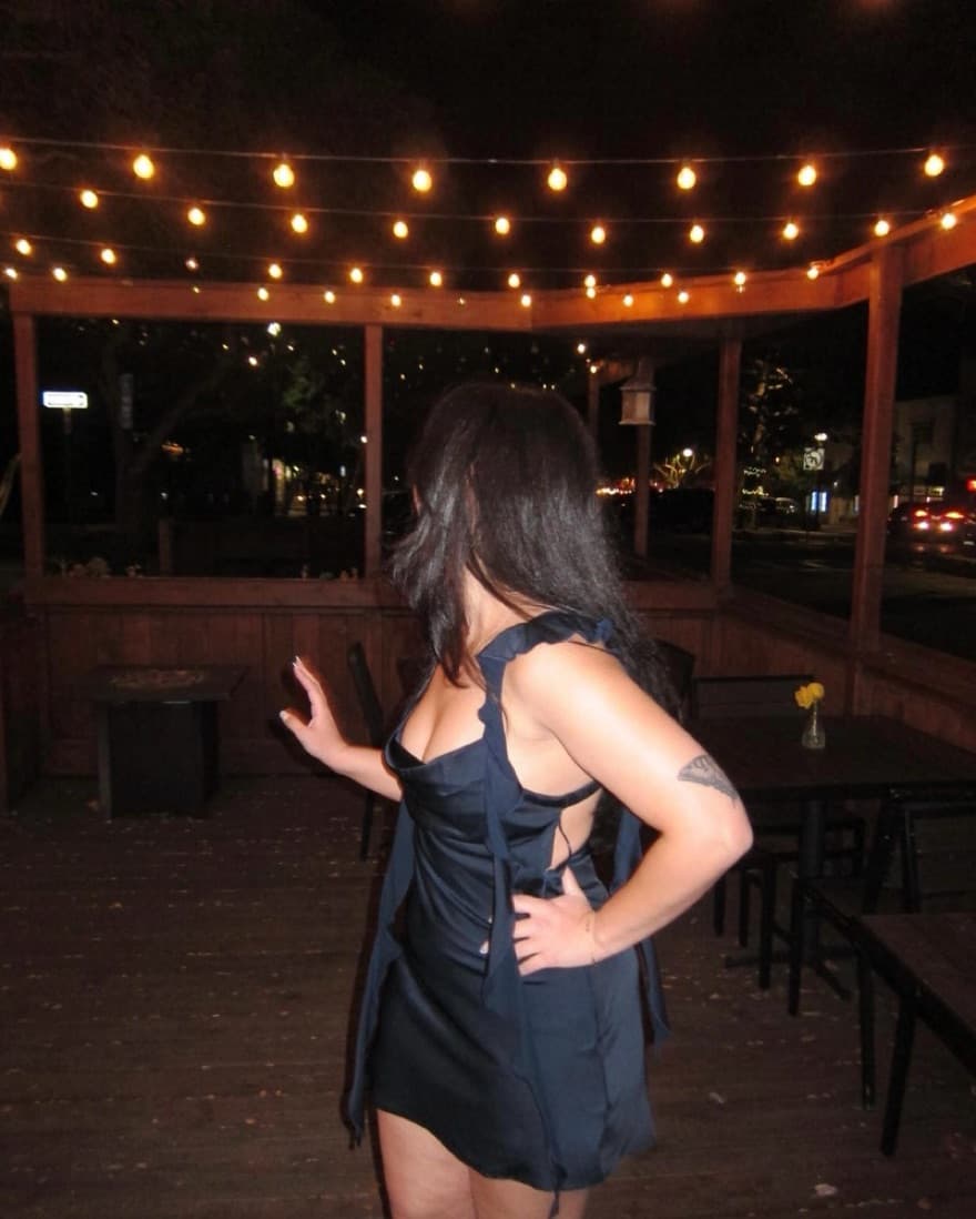 Waterfall Ruffle Mini Dress Navy - Image 1