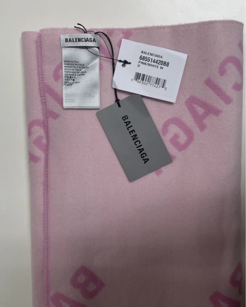 Balenciaga Monogram Fleece Wrap - Image 3