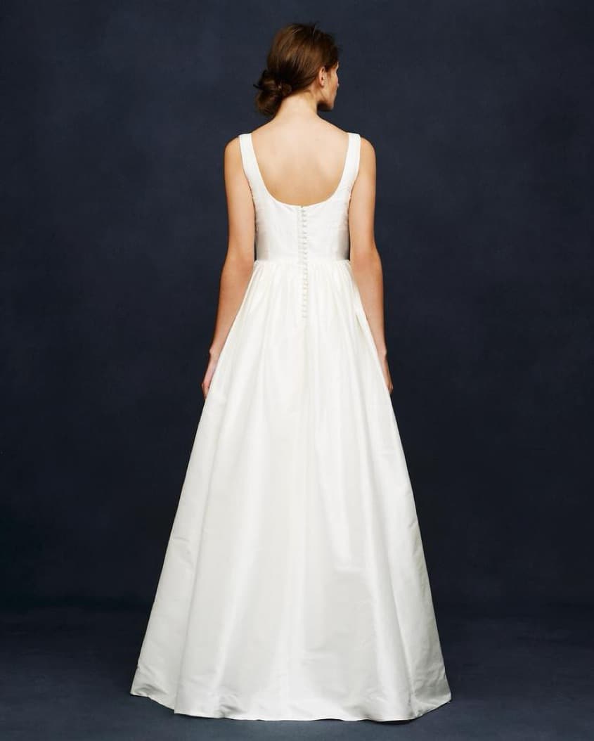 Timeless And Classic Silk Wedding Dress  - Image 2