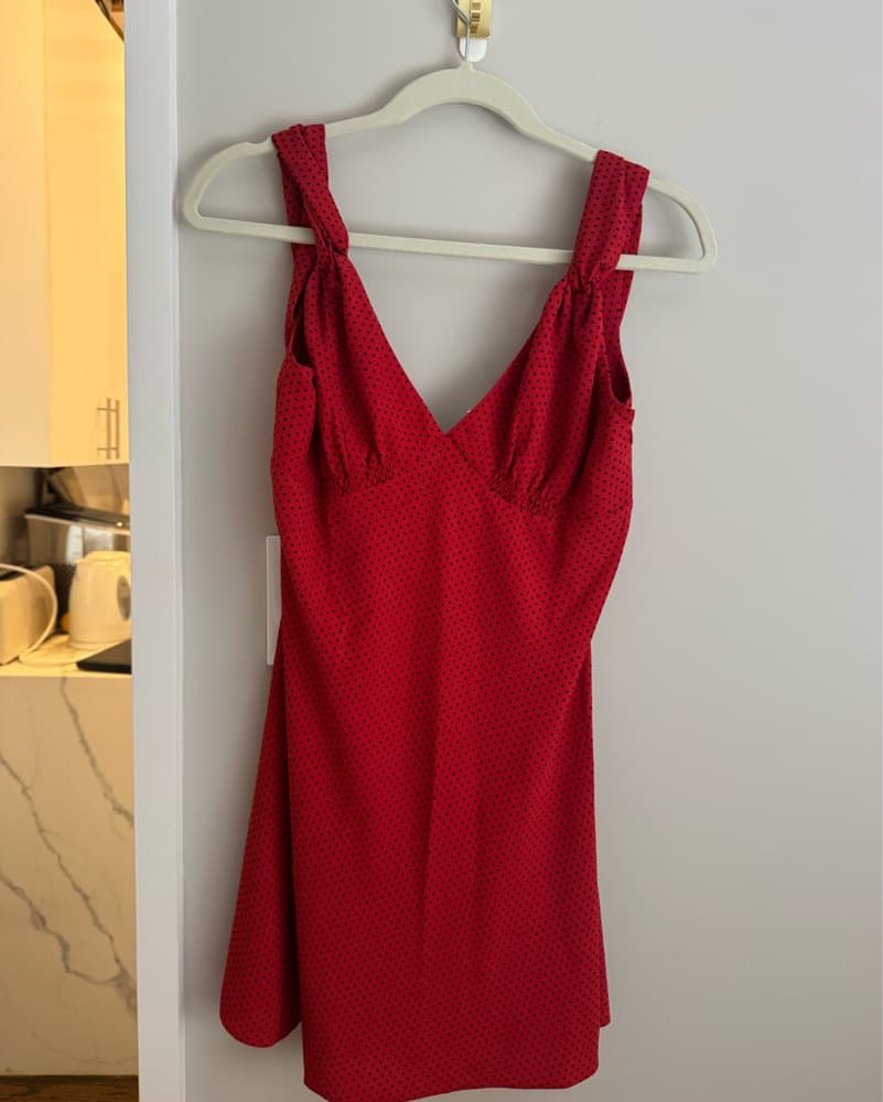 Frankies Bikinis red&black polka dress - Image 4