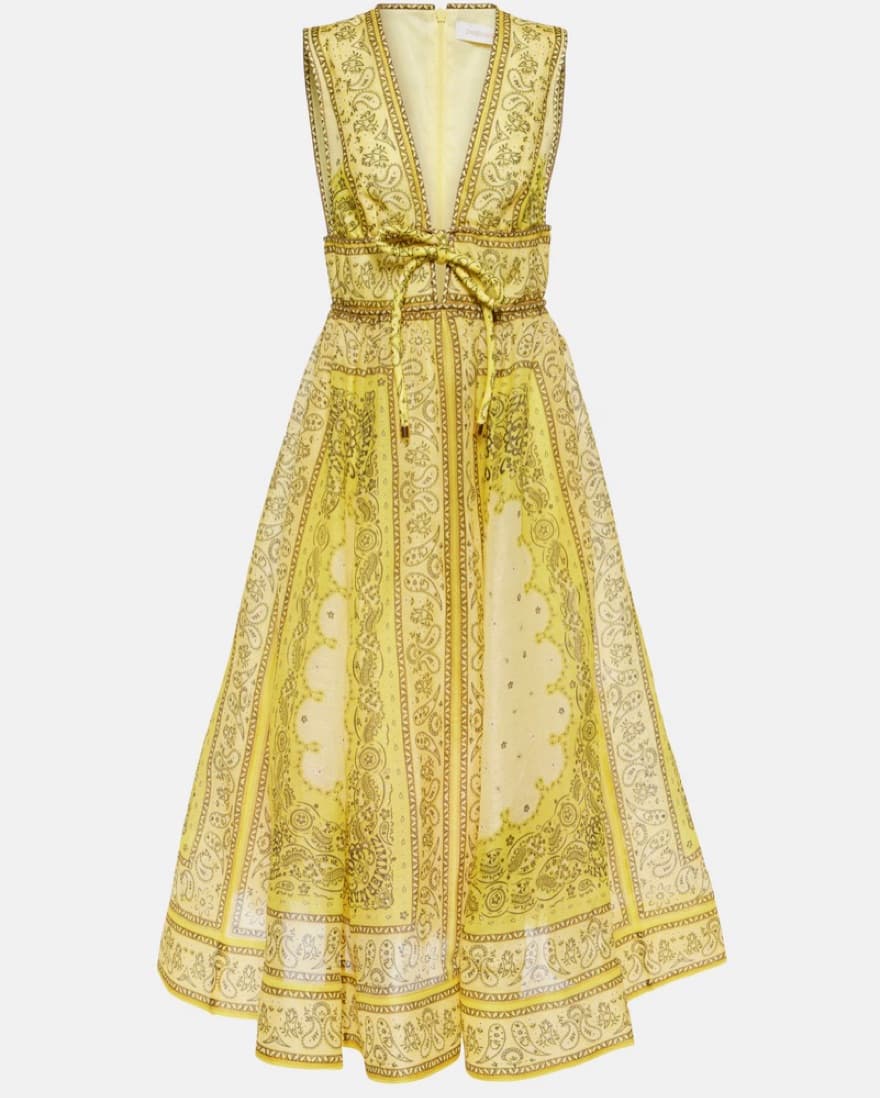 Zimmerman Yellow Bandana Dress  - Image 1
