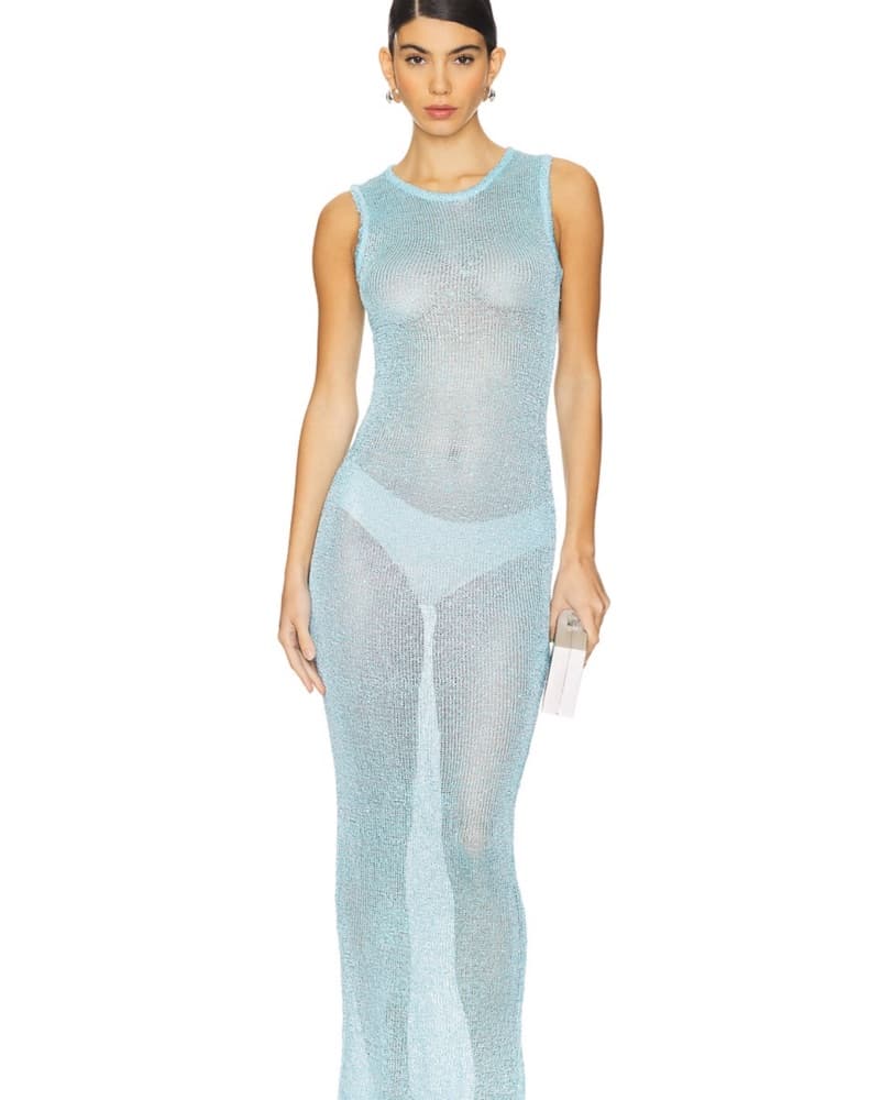 Rhinestone Blue Cover Up  - Image 1