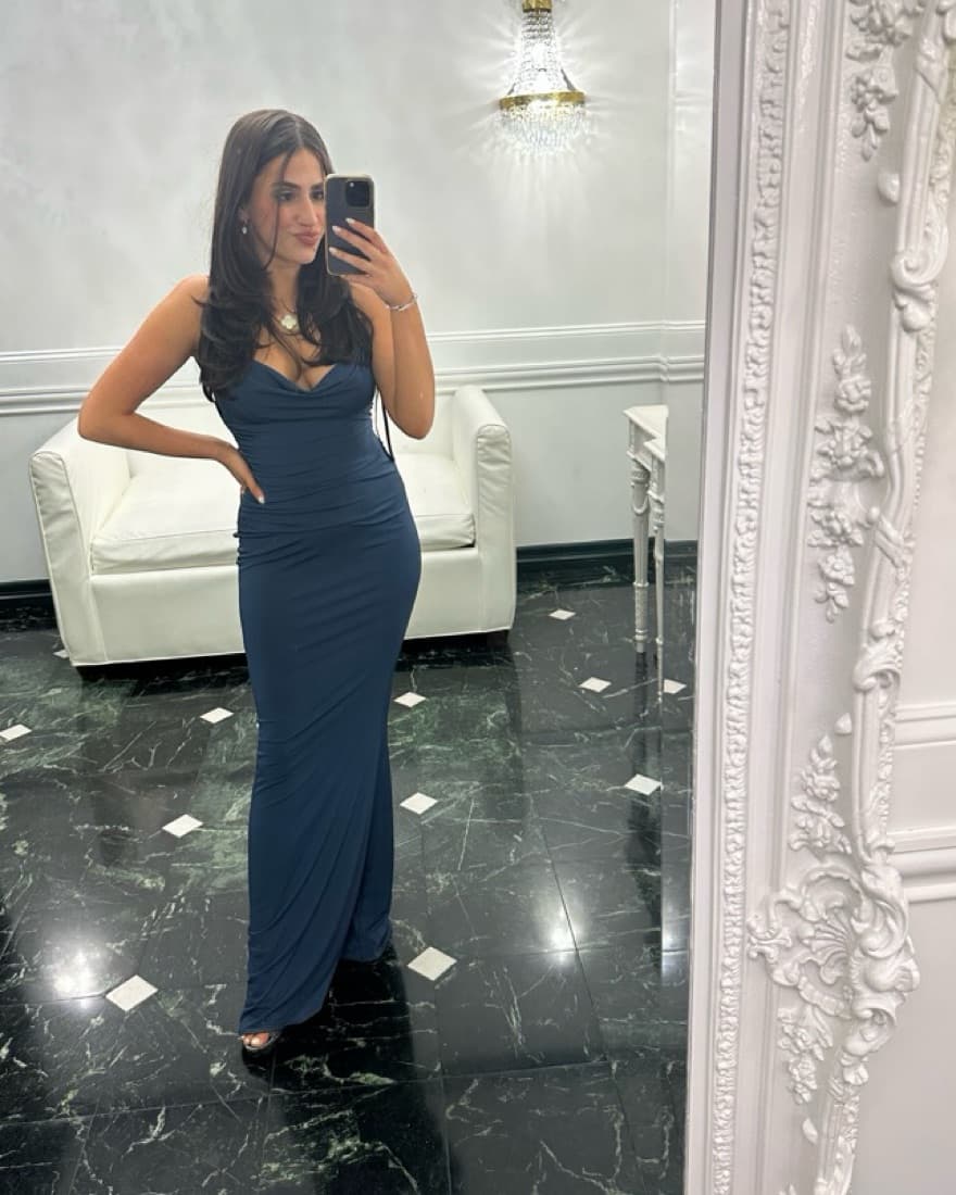 Katie May Surreal Dress - Navy - Image 1