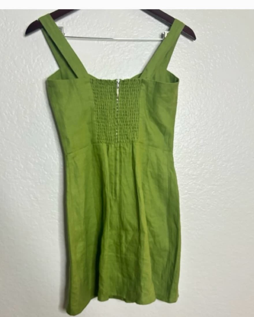 Chic Green Bodycon Mini Dress - Image 3