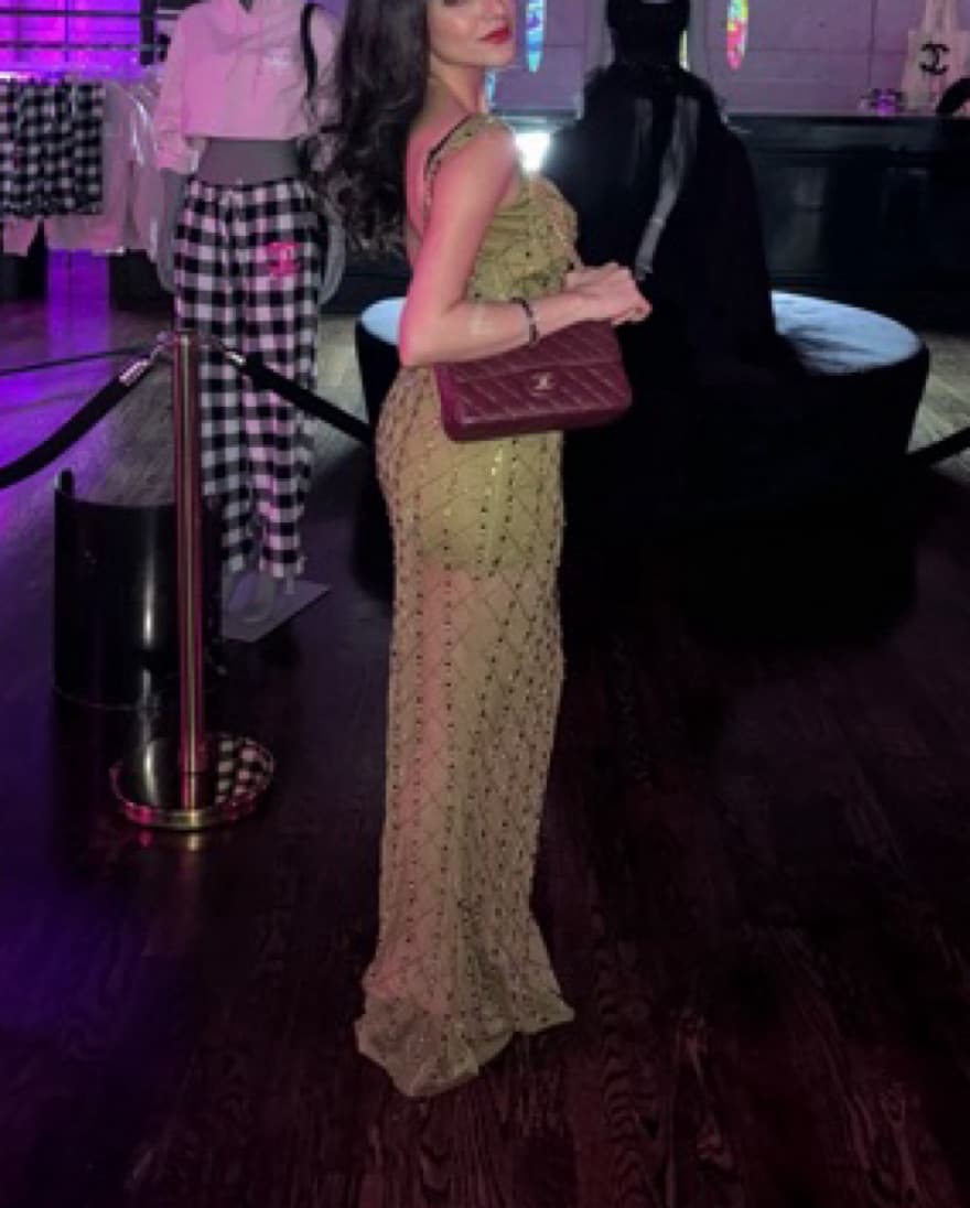 Green Sequin Maxi Dress - Image 3