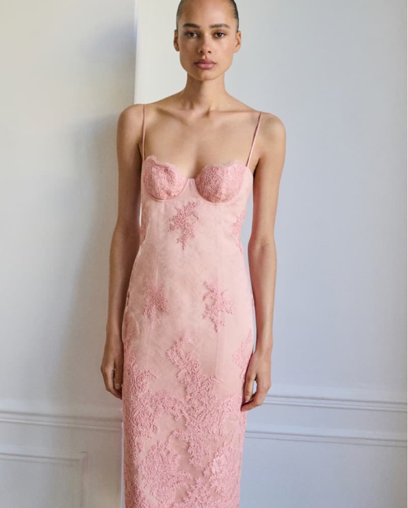 Pink Lace Mango Capsule Dress - Image 2