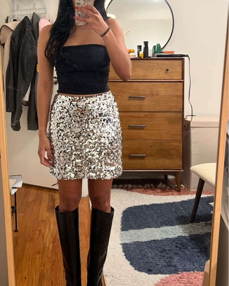 Reformation Veranda Sequin Skirt - Image 3