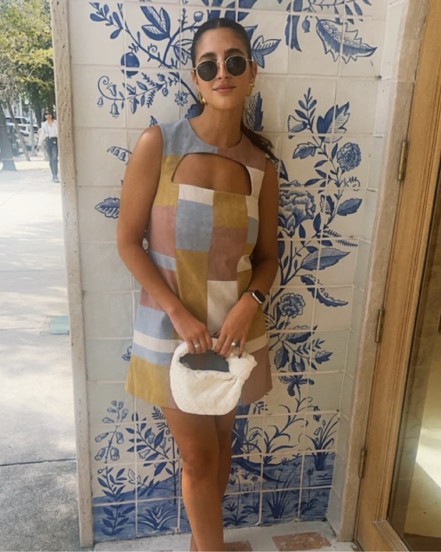 Alexis Enzie Mini Dress Patchwork - Image 2