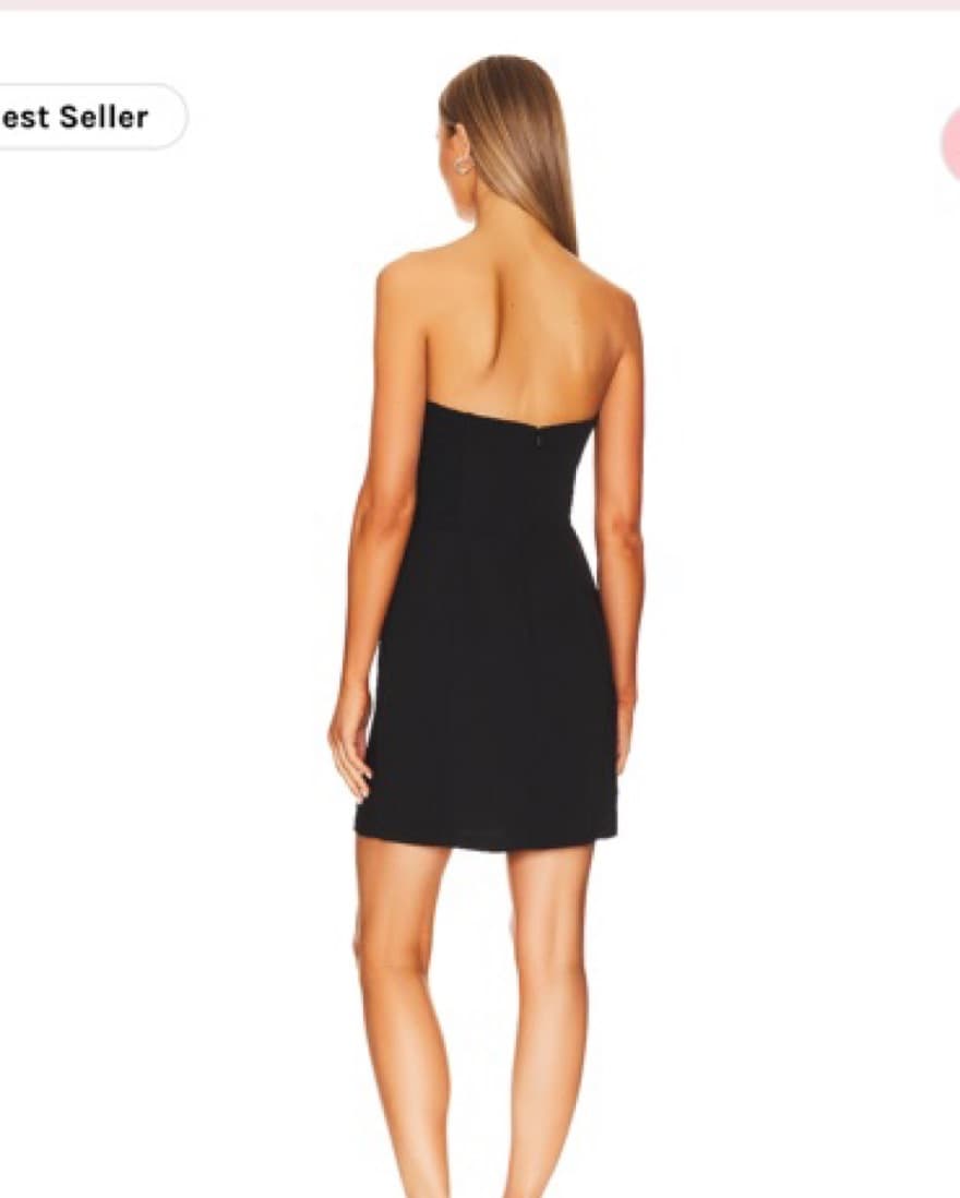 Amanda Uprichard Kerry Dress In Black - Image 2