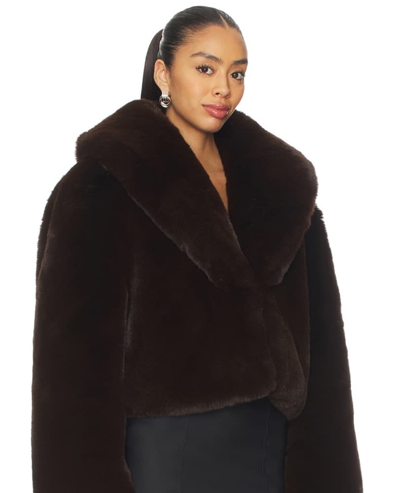 NBD/Revolve Brooklyn Faux Fur Jacket - Image 3