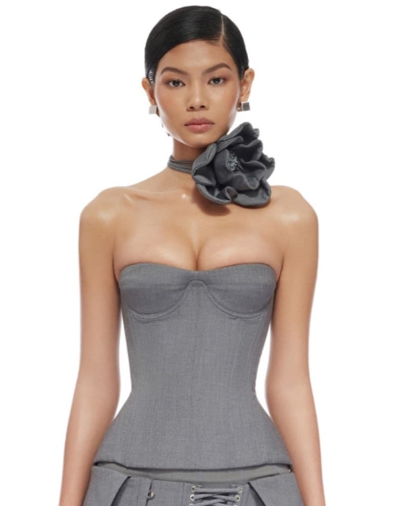 Gray Corset Fanci Club - Image 1