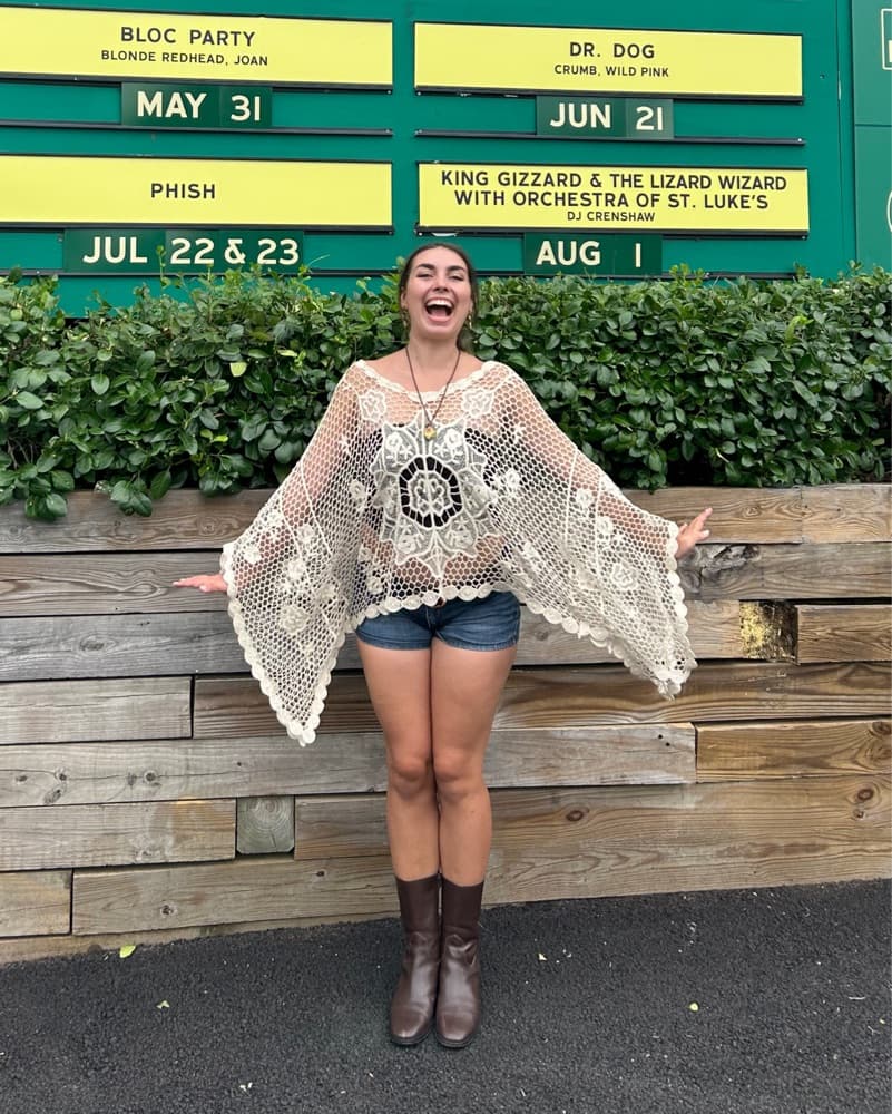 Vintage Betsey Johnson Crochet Cardigan - Image 2
