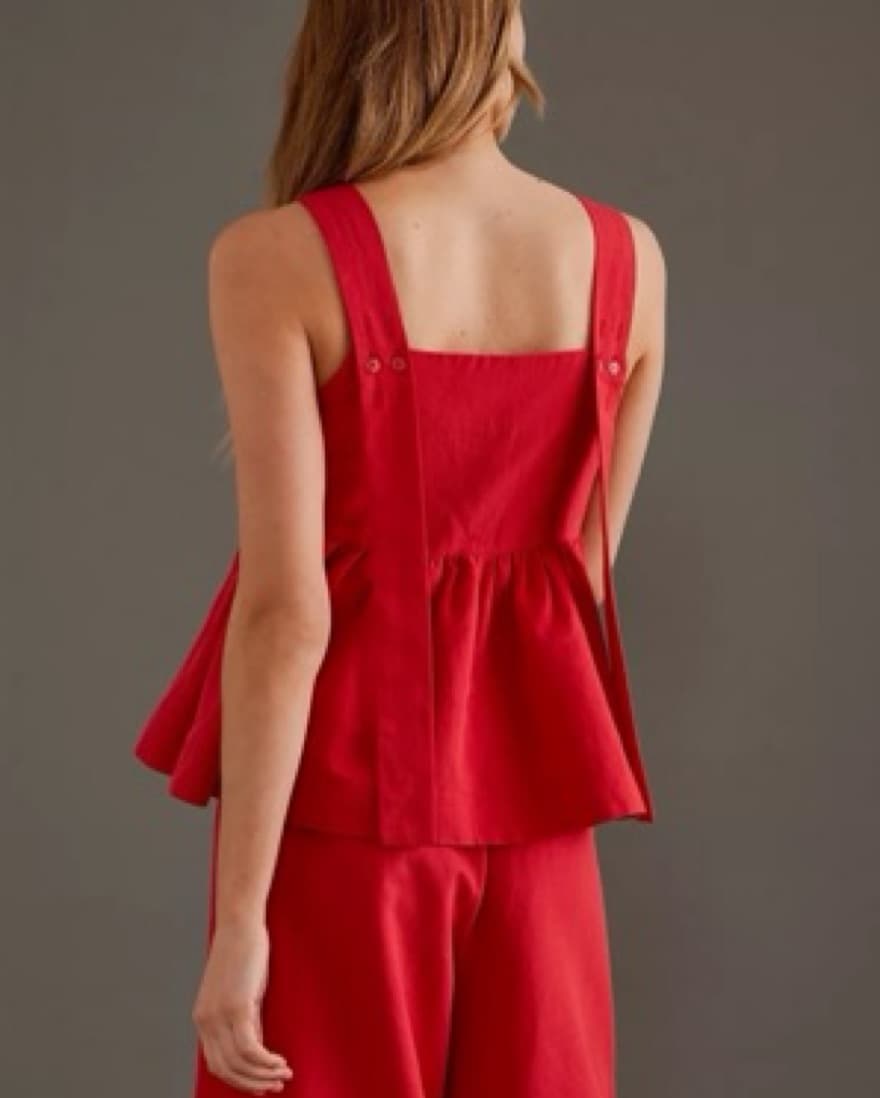 Anthropologie Red Flare Top - Image 3