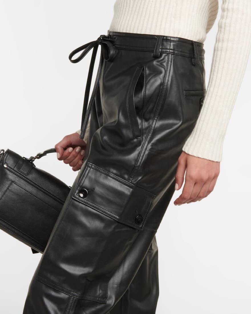 Proenza Schouler Faux Leather Cargo Pant - Image 3