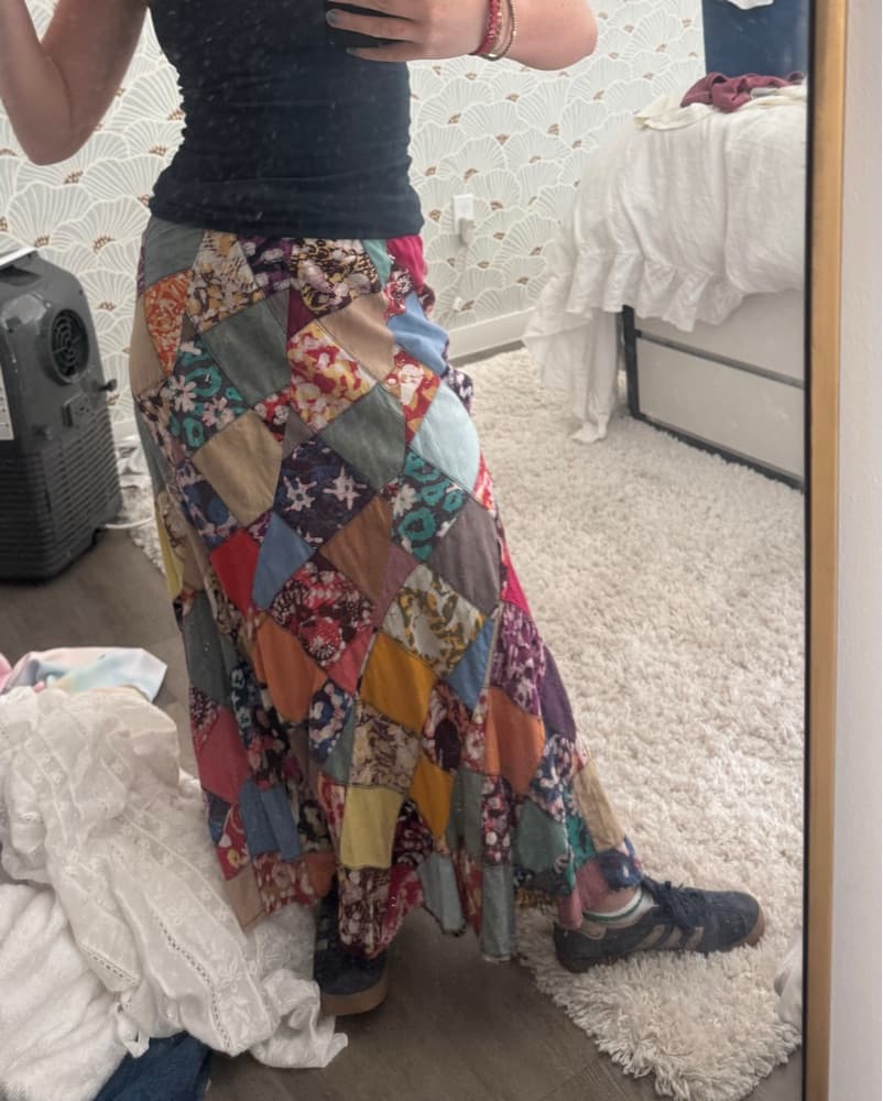 Vintage Patchwork Skirt - Image 2