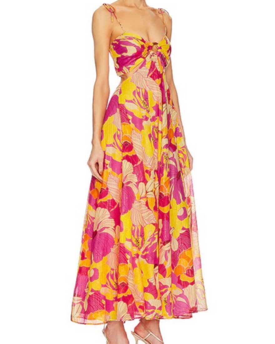 Sundress Magda Dress in Flowers Print - Image 2