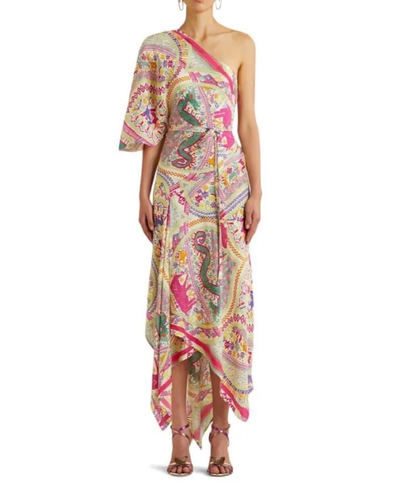 ETRO Patmos Print One-Shoulder Asymmetr - Image 1
