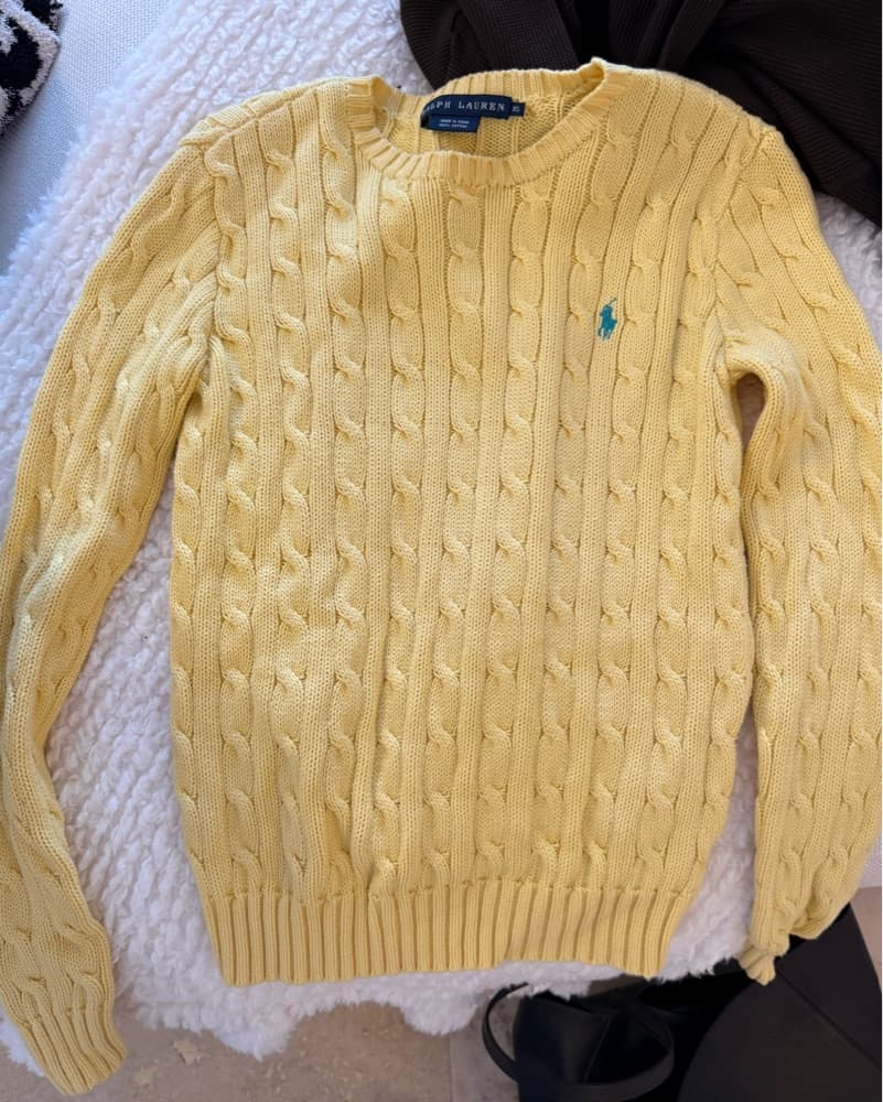 Polo Cable Knit Sweater - Image 2