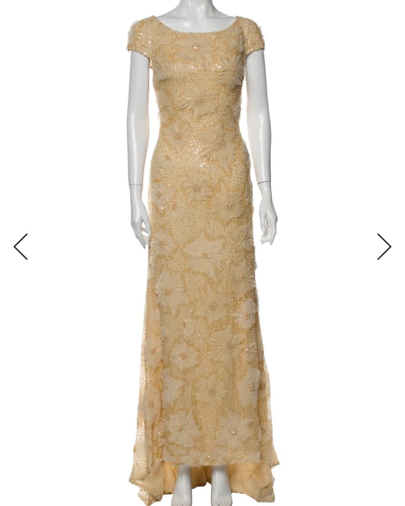 Naeem Khan Beaded Gown - Image 2