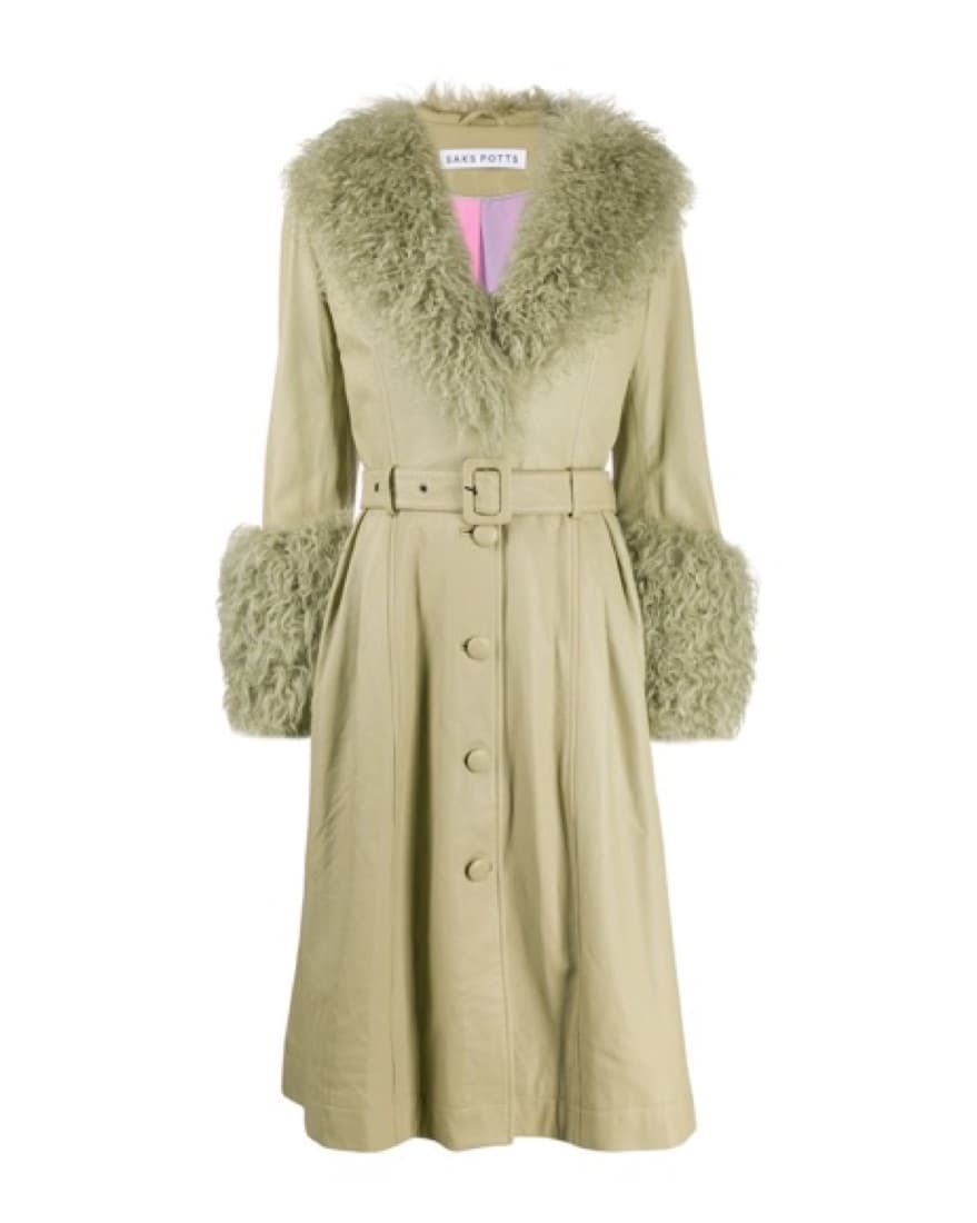 Saks Potts Olive Coat  - Image 3