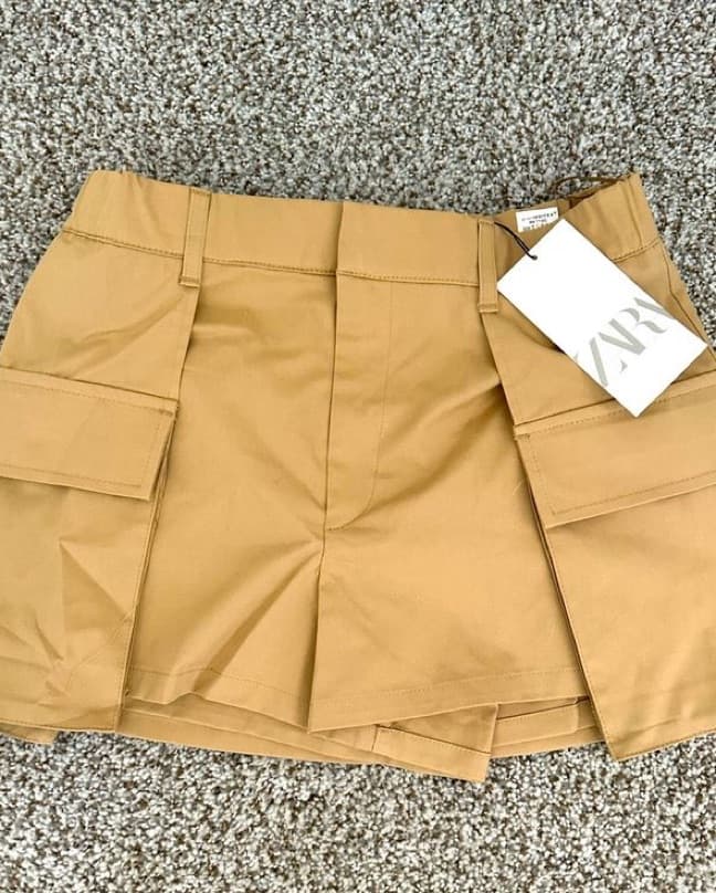 Zara Khaki Skort - Image 3