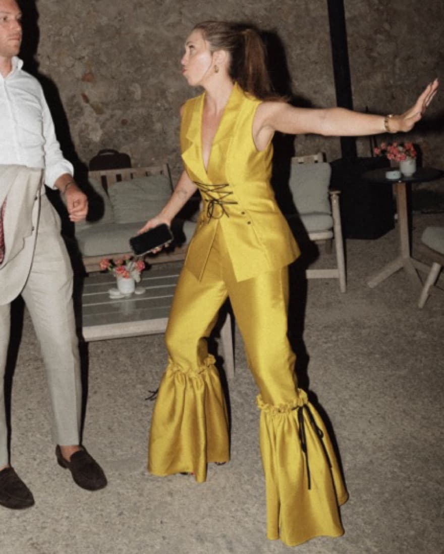   Jovana Louis Vintage Runway Pantsuit  - Image 1