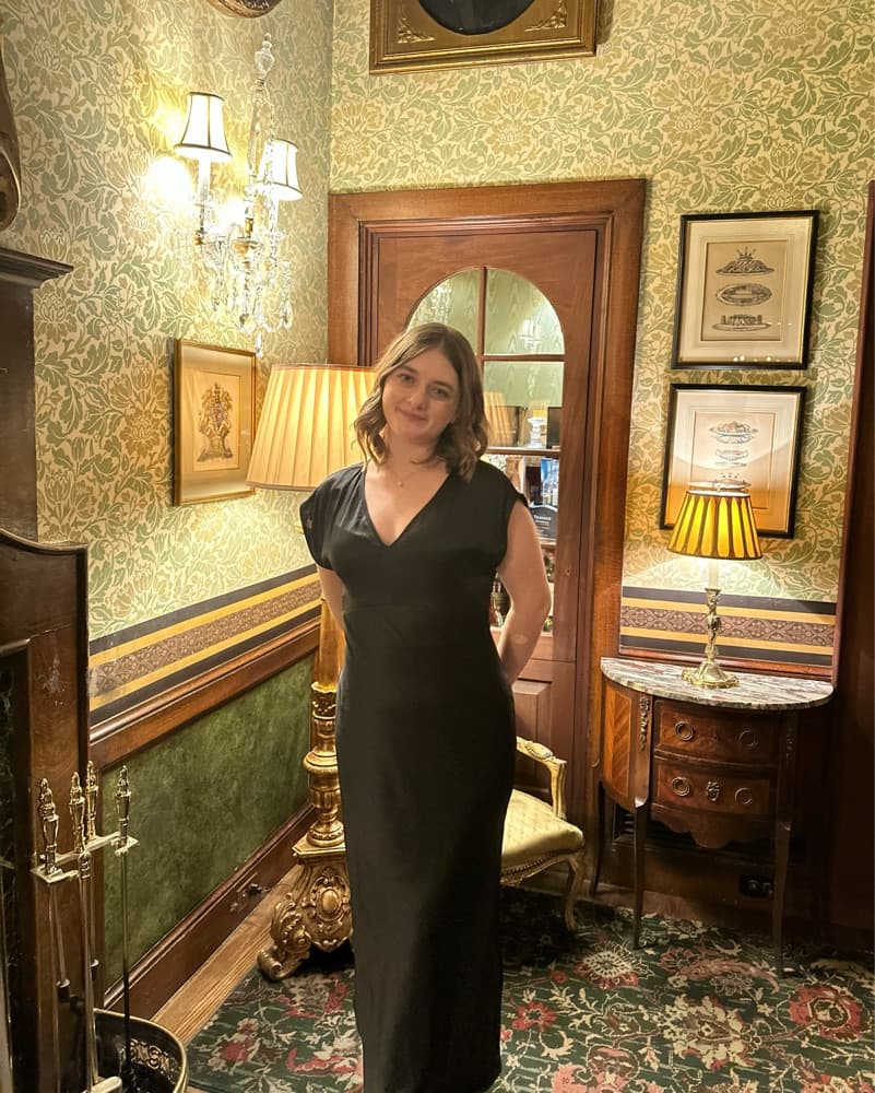 Black Floor Legnth Dress - Image 1