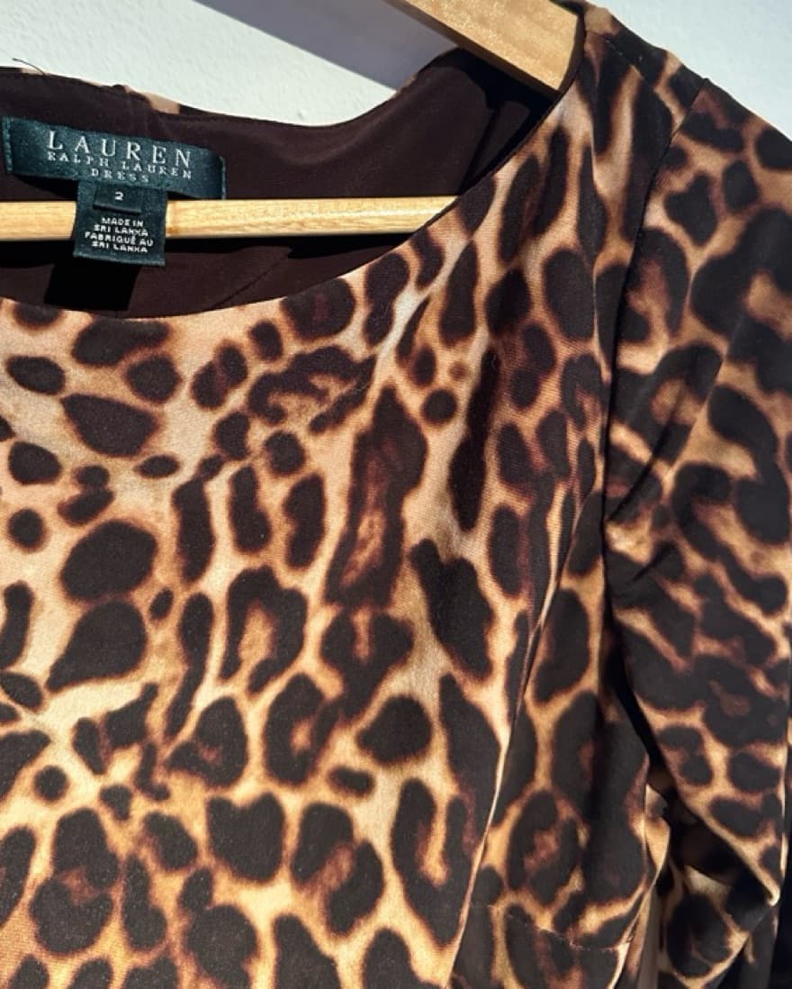 Vintage Ralph Lauren Leopard Dress - Image 4